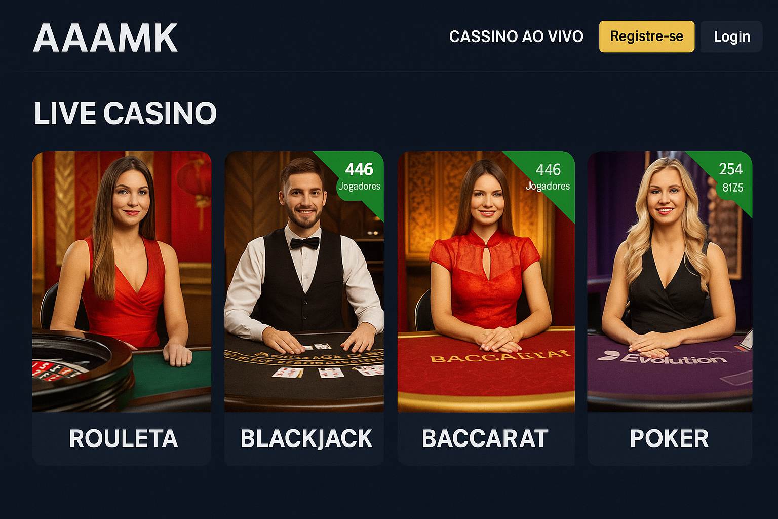 O AAAMK Live Casino lança promoções regularmente