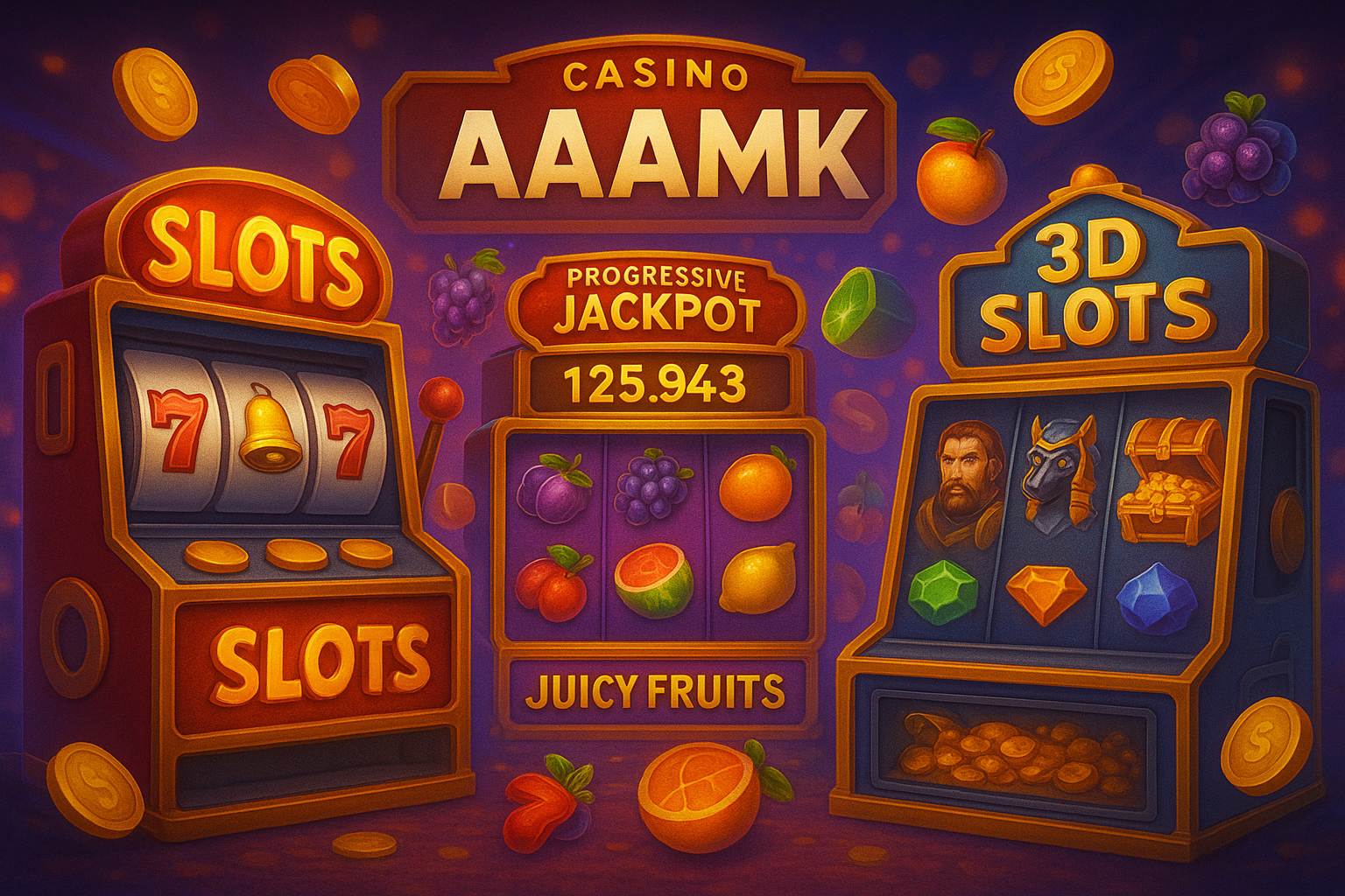 Explore o mundo das slot machines no AAAMK Casino